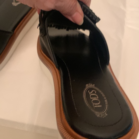 Todd’s black sandals with chrome detail, size 39 - Picture 10 of 10